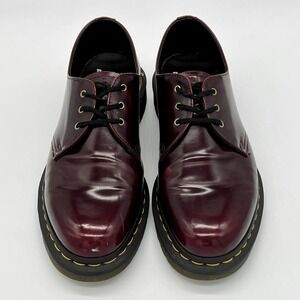 Dr. Martens Doc Martins 1461 Rub Off Unisex Vegan Oxford Cherry Red Men's Sz 10